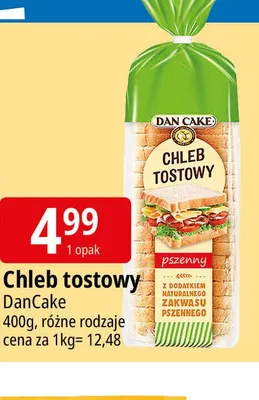Chleb tostowy DanCake pszenny promocja w Leclerc