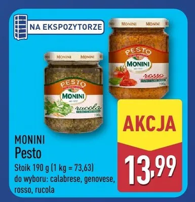 Pesto Monini calabrese promocja w Aldi