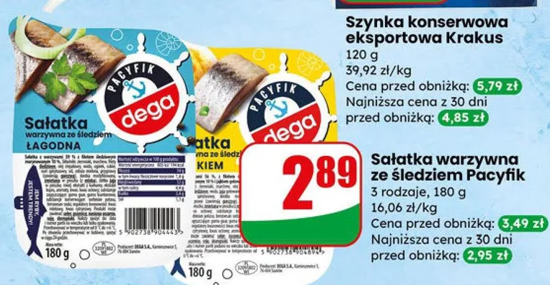 Sałatka łagodna promocja w Dino