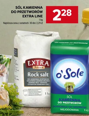 Sól kamienna do przetworów Extra Line promocja w Stokrotka