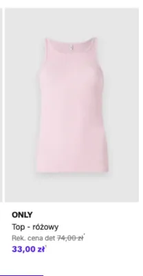 Top ONLY różowy promocja w Lounge by Zalando