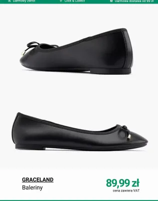 Baleriny GRACELAND promocja w Deichmann