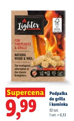 Podpałka do grilla i kominka promocja w Lidl