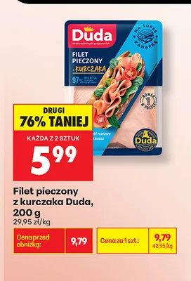 Filet pieczony z kurczaka Duda promocja w Biedronka