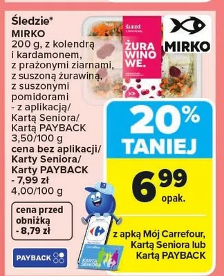 Śledzie z kolendrą i kardamonem Mirko promocja w Carrefour