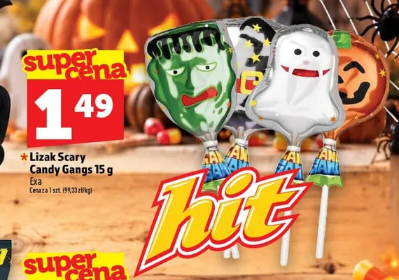 Lizak Scary Candy Gangs promocja w TOPAZ