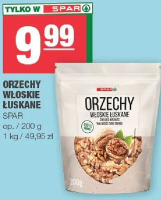 Orzechy włoskie łuskane promocja w SPAR