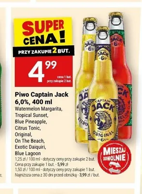 Piwo Captain Jack Blue Lagoon 6,0% promocja w Twój Market