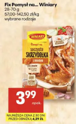 Fix pomysł na soczyste skrzydełka promocja w Delikatesy Centrum