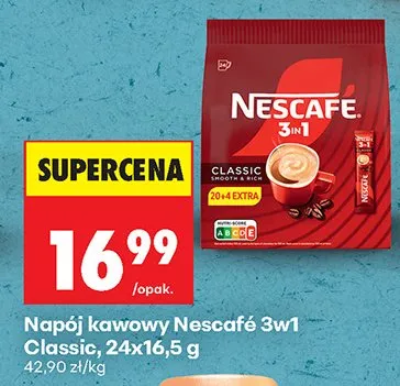 Napój kawowy Nescafé 3in1 Classic promocja w Biedronka