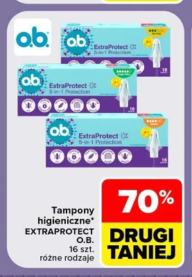 Tampony higieniczne ExtraProtect o.b. promocja w Carrefour
