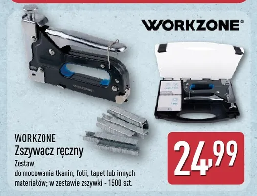 Zszywacz ręczny Workzone promocja w Aldi
