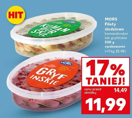 Filety śledziowe komandorskie lub gryfińskie promocja w Kaufland