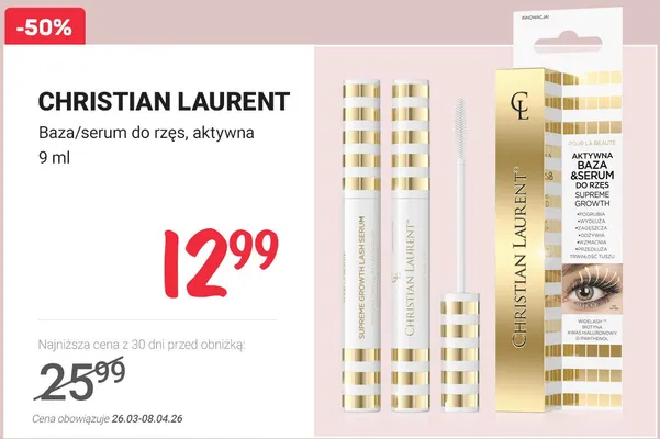 Baza / serum do rzęs, aktywna promocja w Rossmann