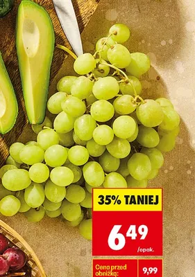Winogrona jasne bezpestkowe promocja w Biedronka