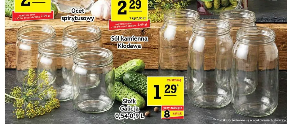 Słoik Galicja 0,54-0,9 l promocja w Gram Market