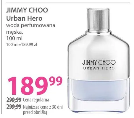 Woda perfumowana męska Urban Hero promocja w Hebe