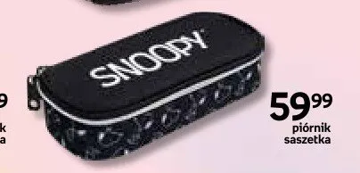 Piórnik saszetka Snoopy czarny promocja w Empik