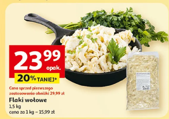 Flaki wołowe promocja w Auchan