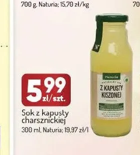 Sok z kapusty charsznickiej Naturia promocja w Avita