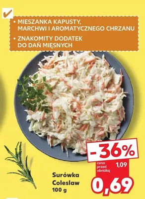 Surówka Coleslaw promocja w Kaufland