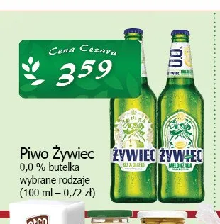 Piwo bezalkoholowe Żywiec 0,0% Melonżada promocja w CEZAR Delikatesy
