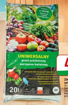 Ziemia kwiatowa uniwersalna 20l promocja w Dino