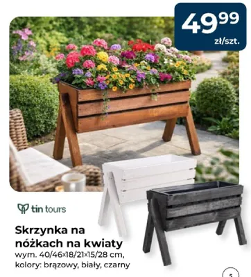 Skrzynka na nóżkach na kwiaty promocja w PSB Mrówka