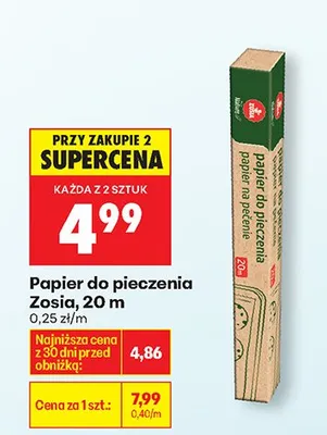 Papier do pieczenia promocja w Biedronka