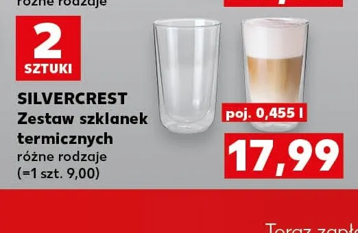 Zestaw szklanek termicznych 0,455 l Silvercrest promocja w Kaufland