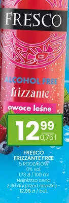 Fresco Frizzante Free 5 rodzajów promocja w Twój Market