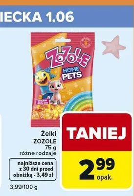Żelki ZOZOLE promocja w Carrefour Express