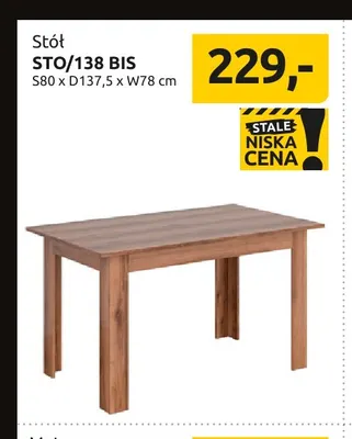 Stół STO/138 Bis promocja w Black Red White
