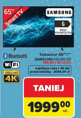 Telewizor 65" promocja w Carrefour