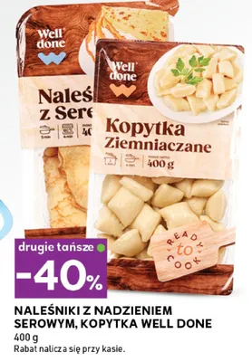 Naleśniki z nadzieniem serowym, kopytka promocja w Stokrotka