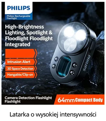 Latarka o wysokiej intensywności Philips promocja w Temu