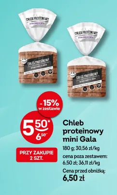 Chleb proteinowy mini Gala promocja w Żabka
