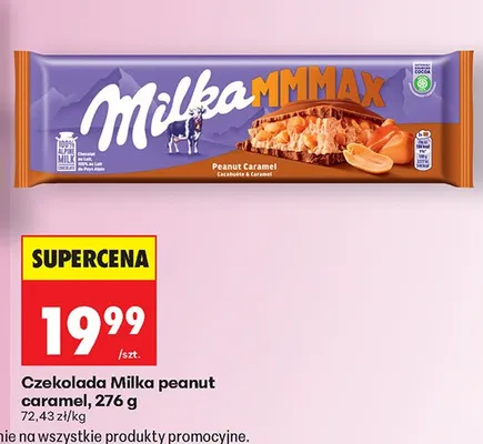 Czekolada peanut caramel promocja w Biedronka