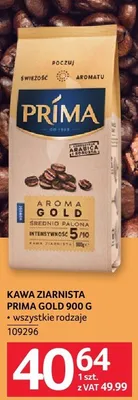 Kawa ziarnista PRIMA GOLD 900 g promocja w Selgros