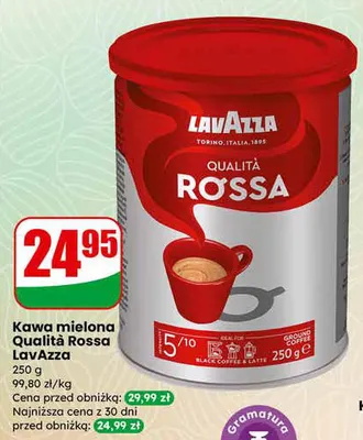 Kawa mielona Qualità Rossa promocja w Dino