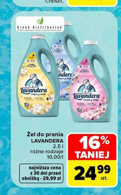 Żel do prania Lavandera Flores de Cerezo promocja w Carrefour Market