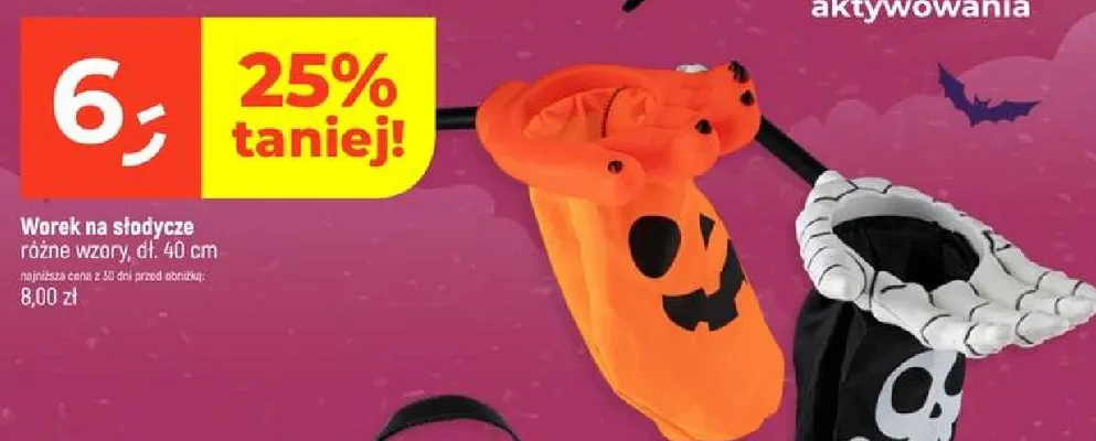 Worek na słodycze dł. 40 cm promocja w Dealz