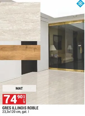 Płytki GRES ILLINOIS ROBLE promocja w Merkury Market