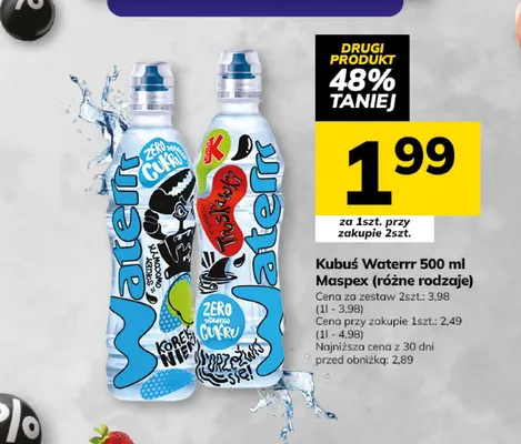 Woda smakowa Kubuś Waterrr promocja w Hitpol