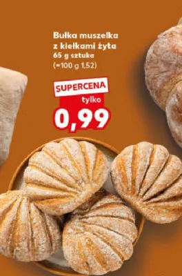Bułka muszelka z kiełkami żyta promocja w Kaufland
