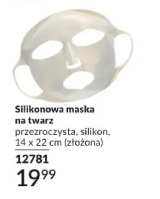 Silikonowa maska na twarz przezroczysta 14x22cm promocja w AVON