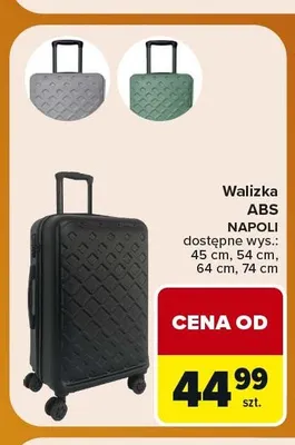 Walizka ABS Napoli promocja w Carrefour