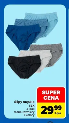 Slipy męskie TEX 3-pak promocja w Carrefour Market