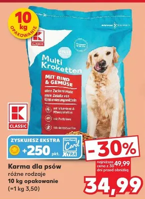 Karma dla psów różne rodzaje promocja w Kaufland