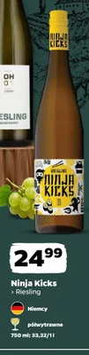 Wino Ninja Kicks Riesling półwytrawne promocja w Netto
